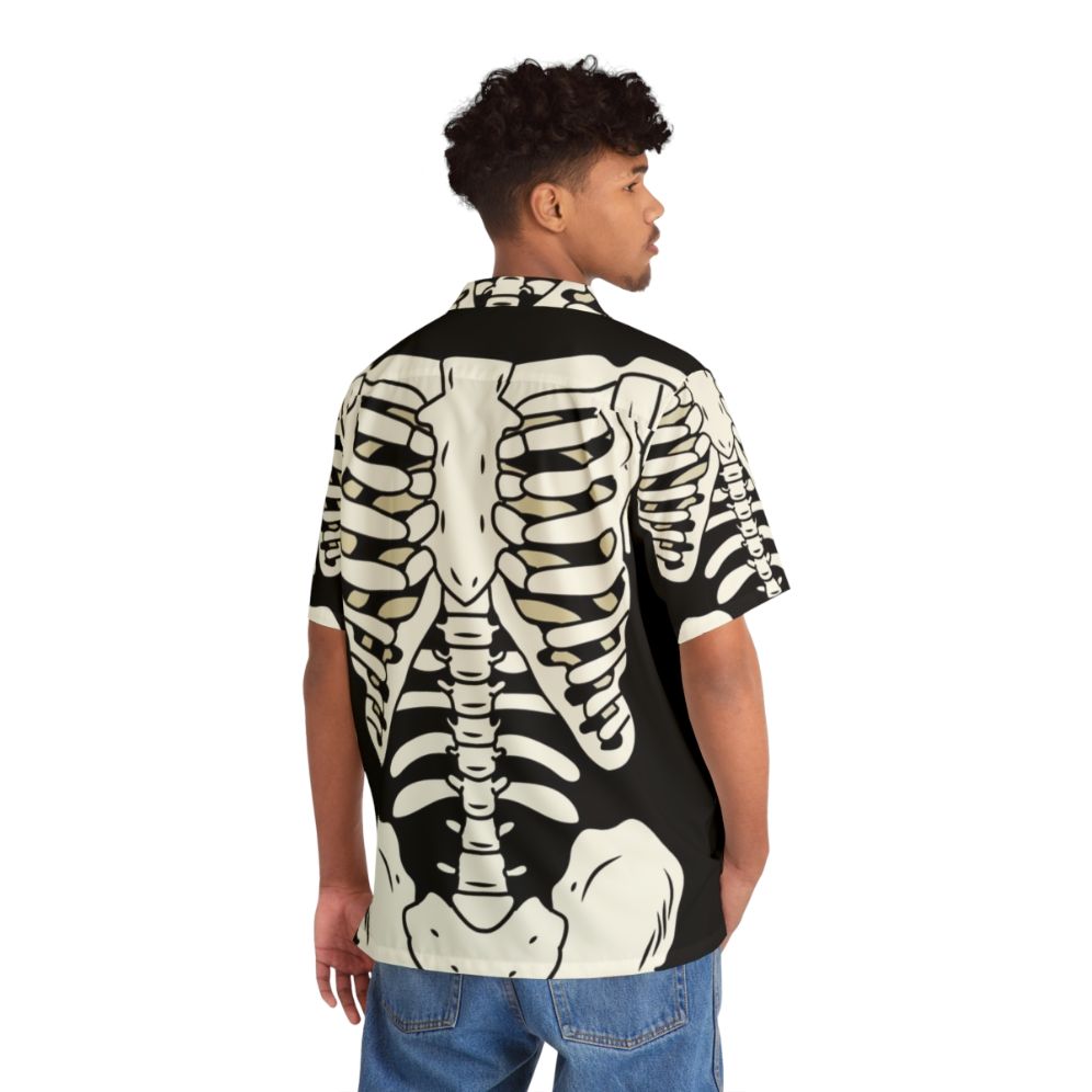 Bones Hawaiian Shirt 2 - Punk Skeleton Grunge Metal Design - People Back