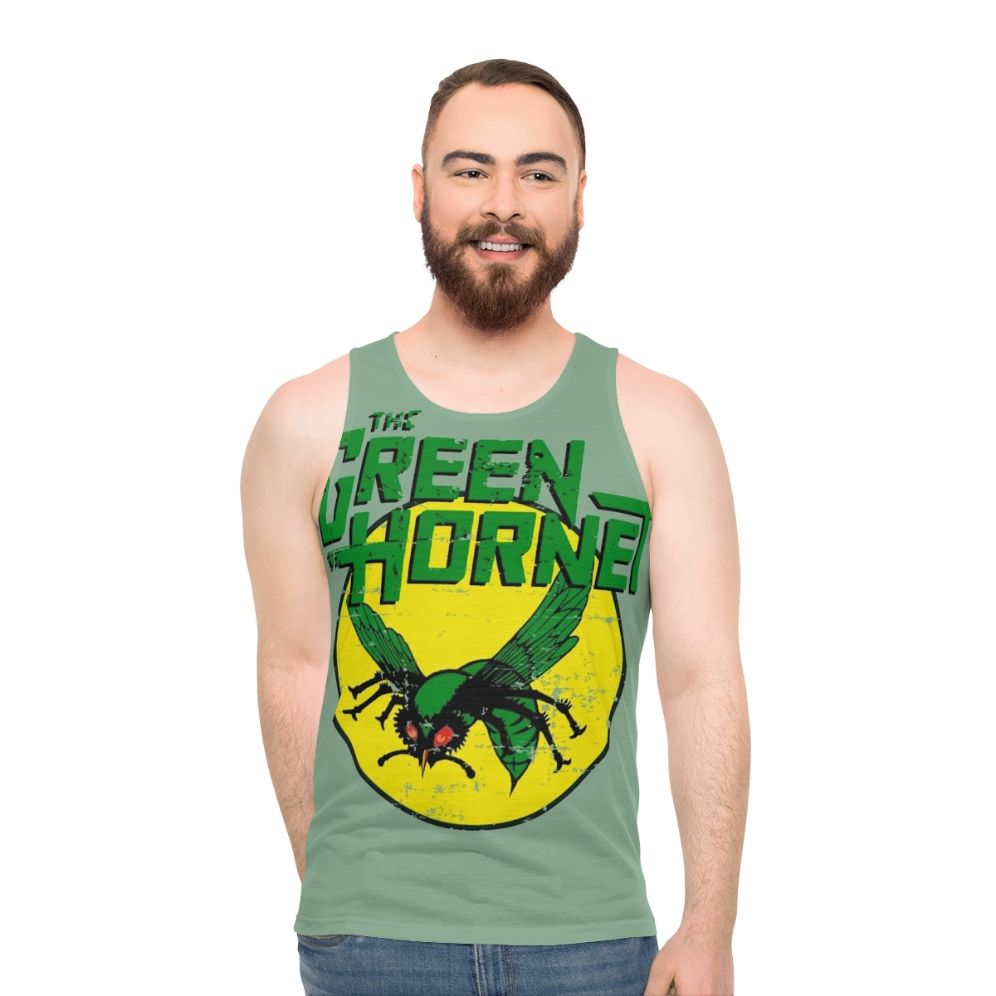 Retro The Green Hornet Unisex Tank Top - men