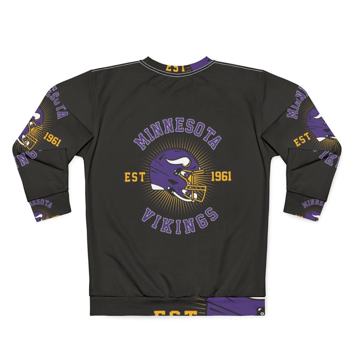 Minnesota Vikings Art Sweatshirt - Back