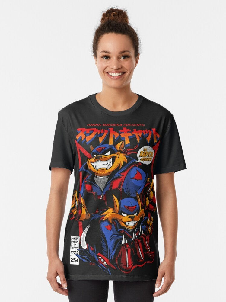 Retro Swat-Kats cartoon graphic design t-shirt - Women