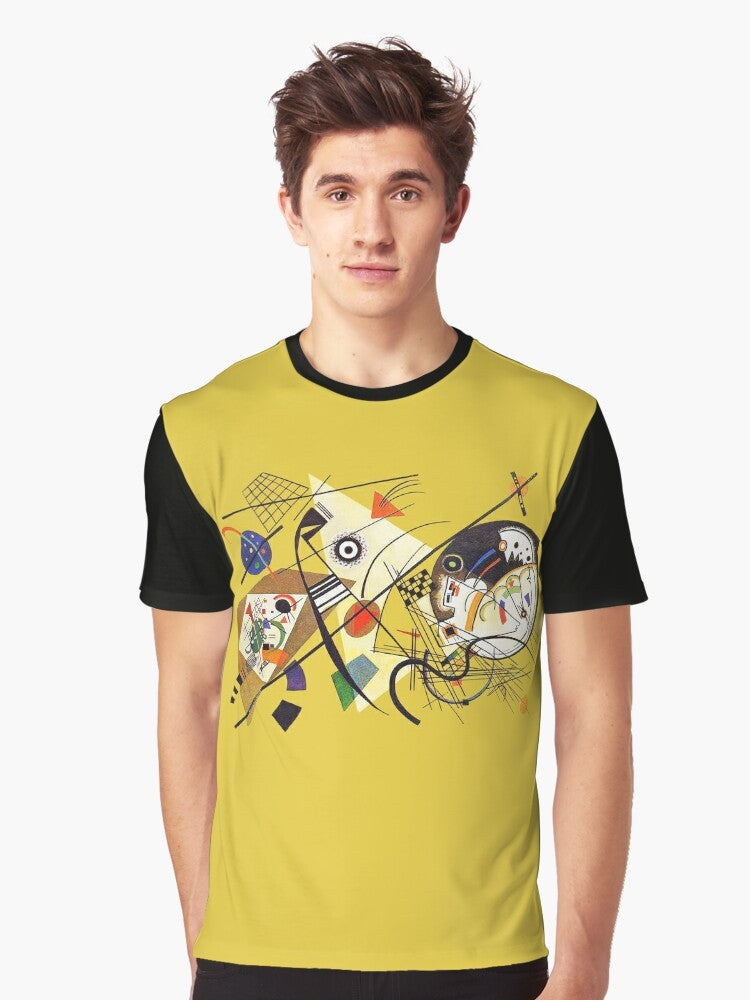 Transverse Lines (1923) abstract art t-shirt design by Wassily Kandinsky - Men