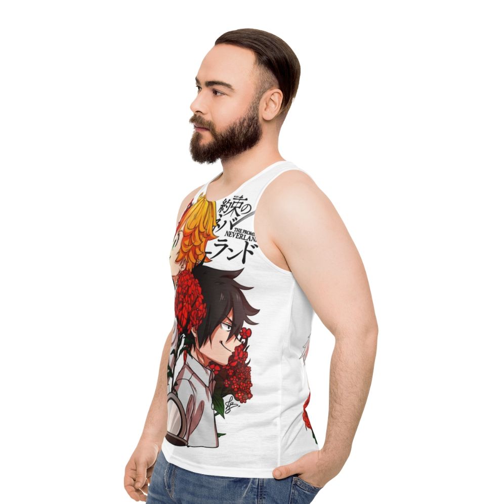 The Promised Neverland Anime and Manga Unisex Tank Top - men side