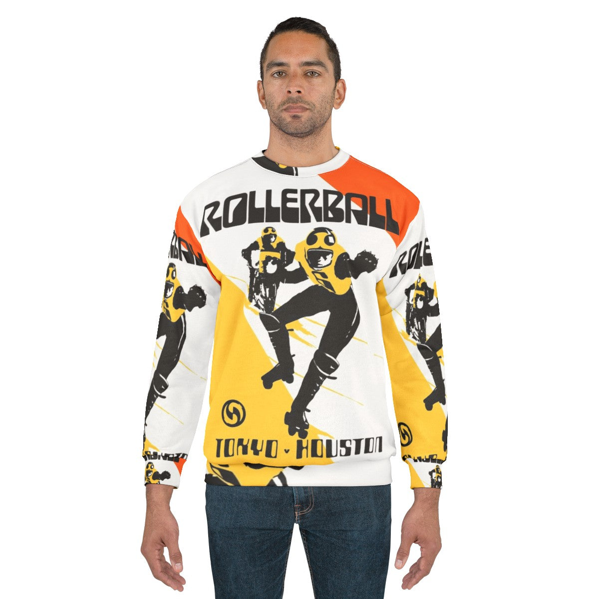 Retro Rollerball Tokyo V Houston Sci-Fi Horror Sweatshirt - men