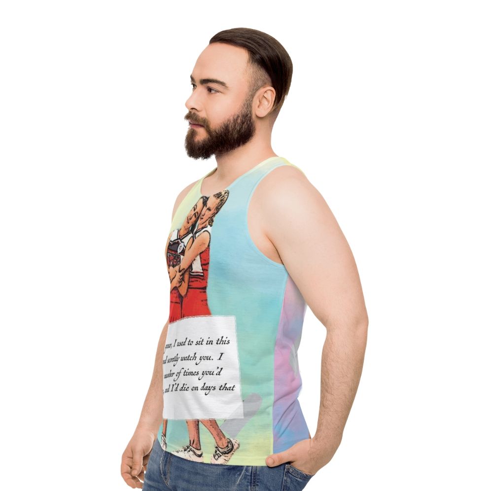 Glee Brittana Watercolor Unisex Tank Top - men side