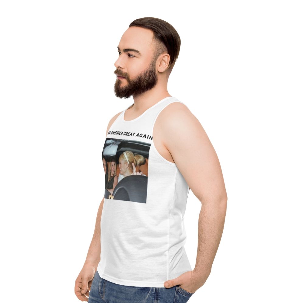 Unisex celebrity-inspired women's tank top - men side