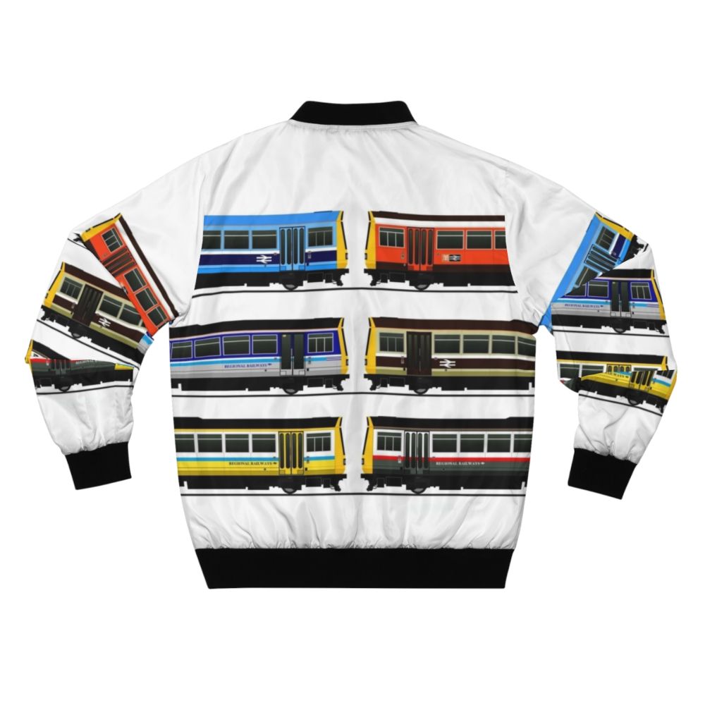 BR PACER Trains Bomber Jacket with iconic British Rail branding and diesel train design - Back