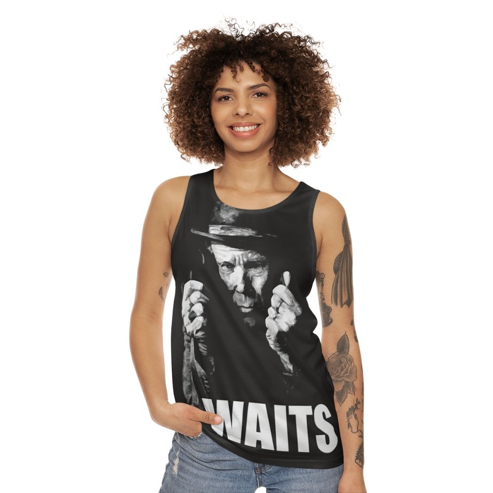 Tom Waits Unisex Music Tank Top - women