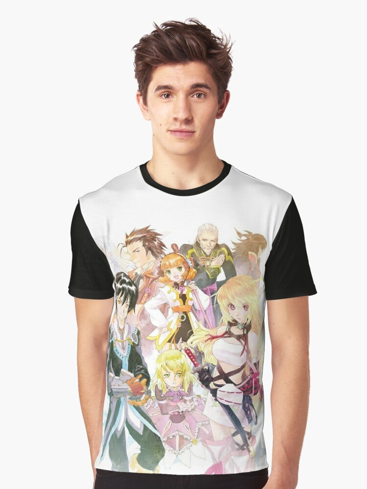 Tales of Xillia graphic t-shirt featuring the cover art with no logo - Men