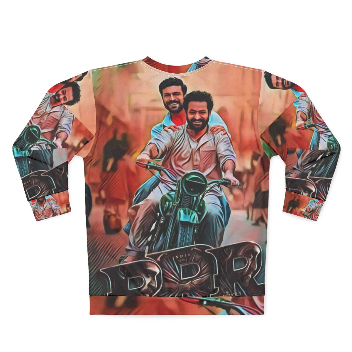 RRR Movie Sweatshirt featuring the hit Bollywood film - Back