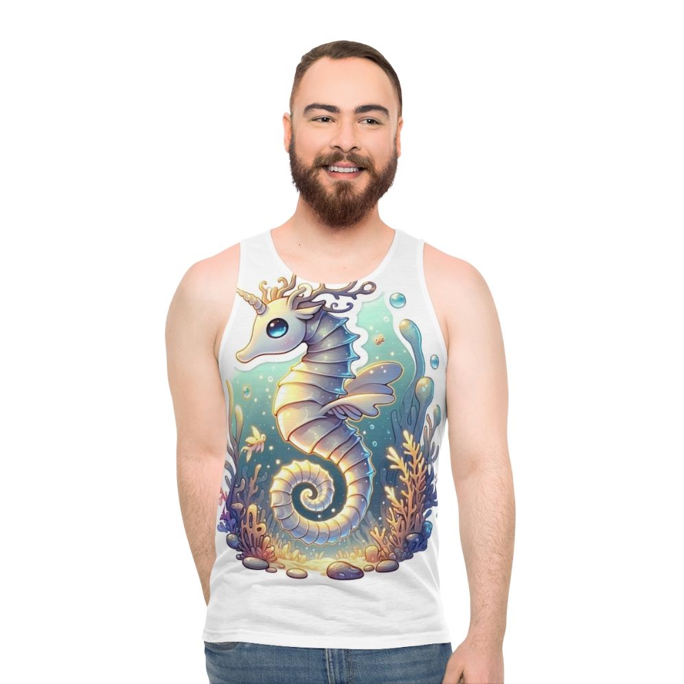 Unisex tank top featuring enchanting fantasy animals - men