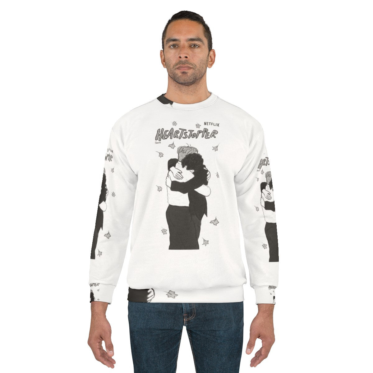 Heartstopper Nick and Charlie Hug Sweatshirt - men