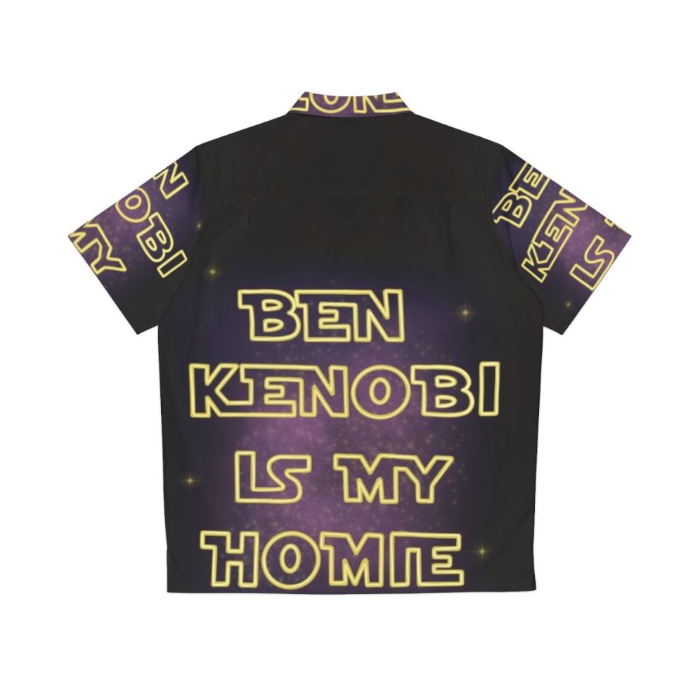 Star Wars Hawaiian Shirt with Ben Kenobi "My Homie" Design - Back