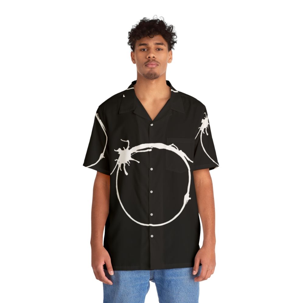 Arrival Human Hawaiian Shirt with Sci-Fi Alien Calligraphy Design - Lifestyle