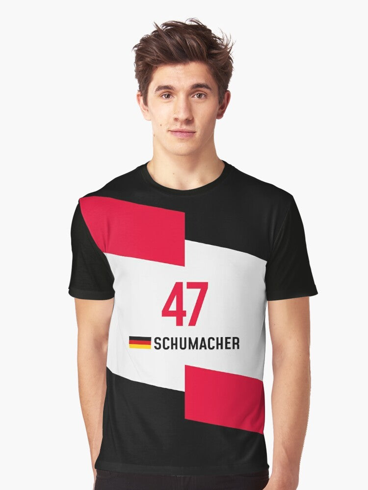 2021 F1 Formula One Schumacher #47 Graphic T-Shirt - Men