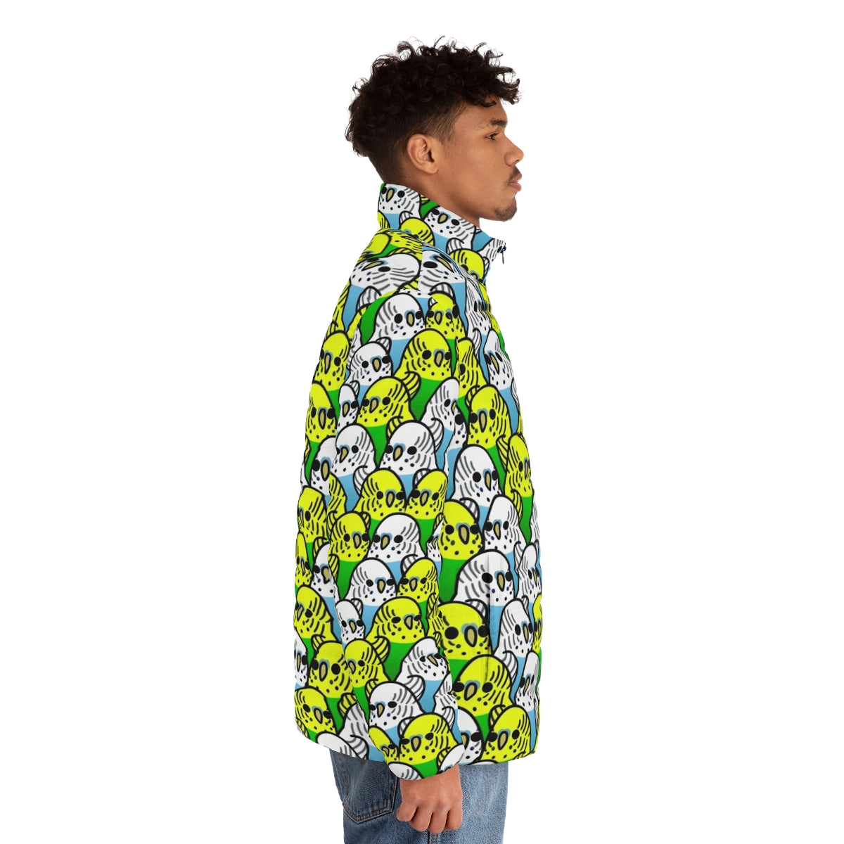 Budgie Squad 1 Too Many Birds Puffer Jacket - men side right