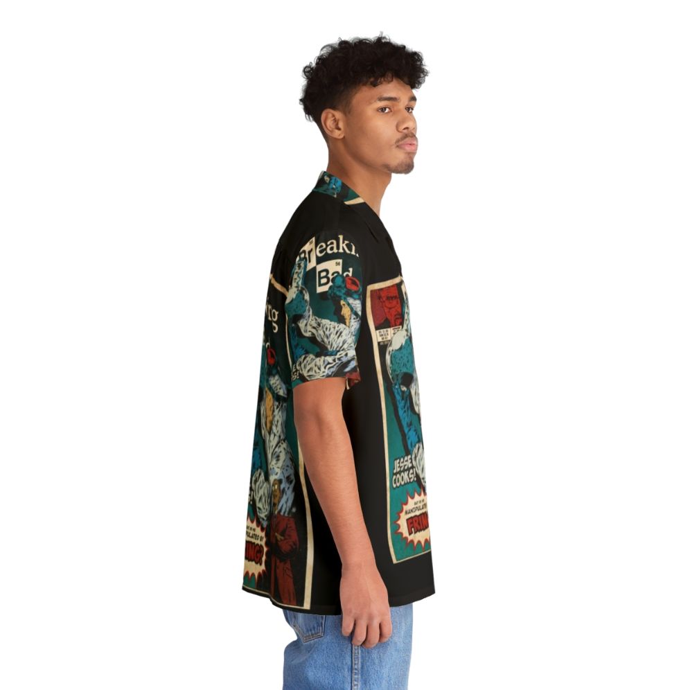 Breaking Bad Vintage Hawaiian Shirt featuring Walter White, Heisenberg, and Jesse Pinkman - People Pight