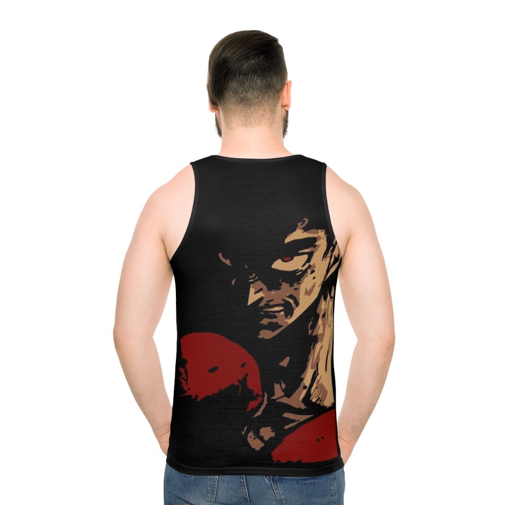 Retro Vintage Hajime No Ippo Unisex Tank Top - men back