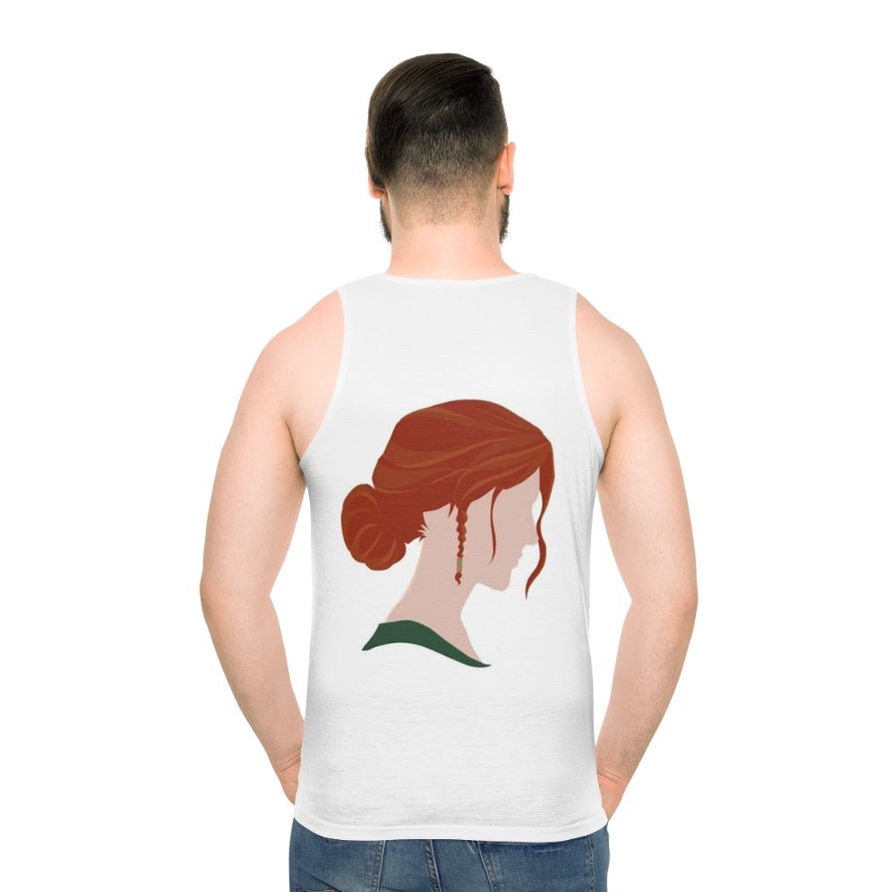 Triss Merigold Unisex Tank Top from The Witcher Video Game - men back