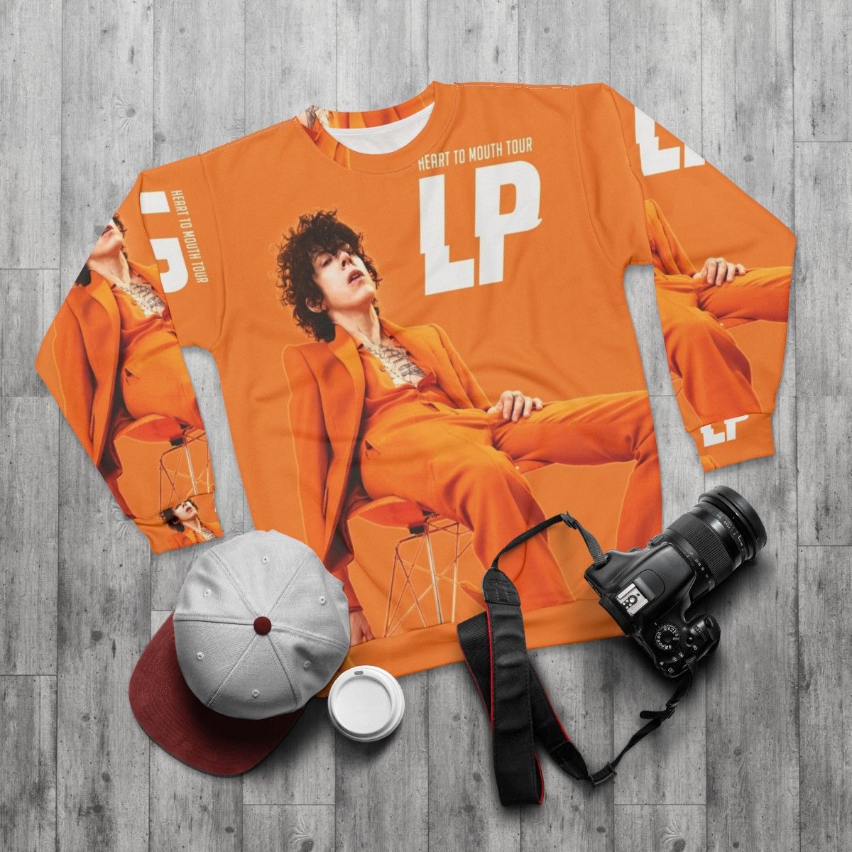 LP Heart to Mouth Tour Sweatshirt - flat lay