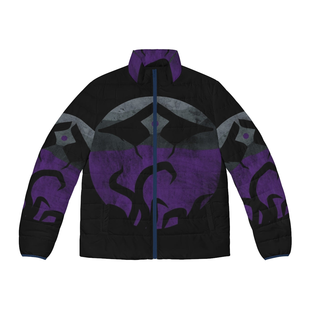 Emrakul Eldrazi Puffer Jacket featuring cosmic space and sci-fi inspired design