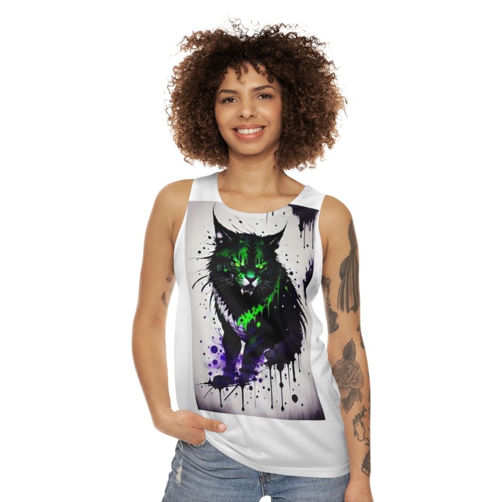 Monster Cat Unisex Tank Top - women