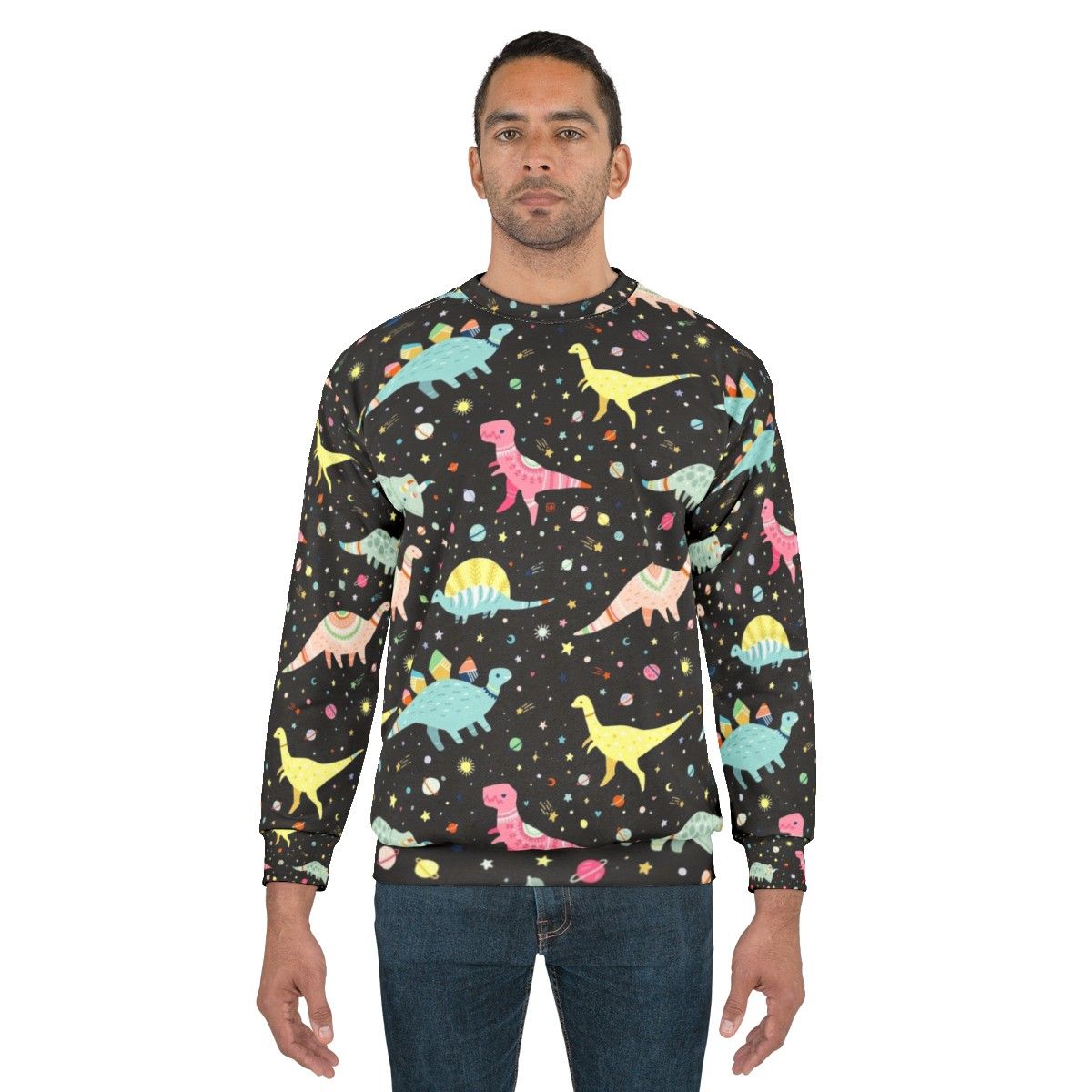 Dinosaur pattern sweatshirt for kids with fantasy design - men