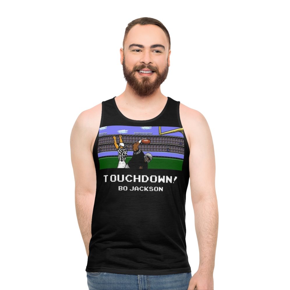 Touchdown Bo Retro 8-Bit Oakland Raiders Unisex Tank Top - men