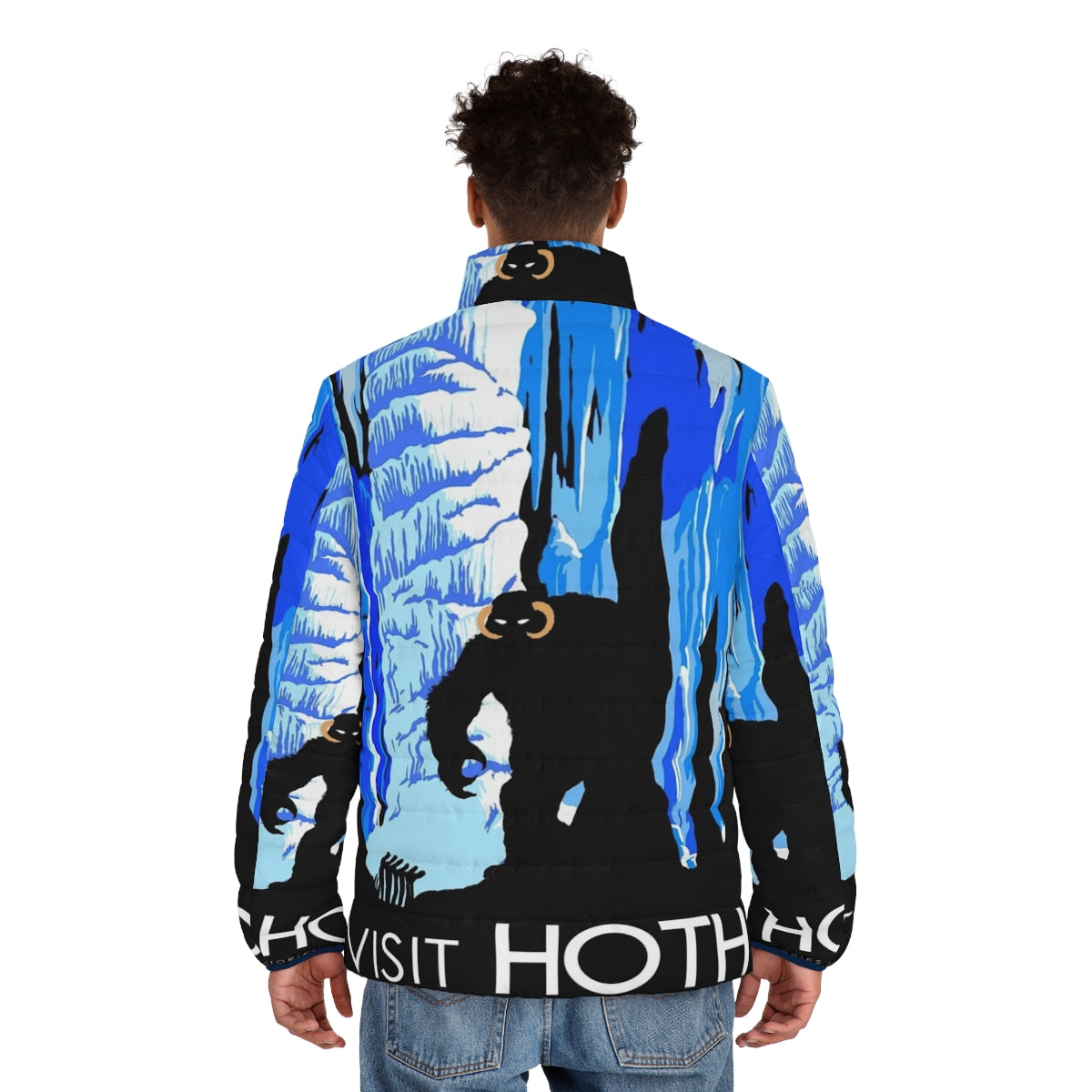 Hoth Puffer Jacket - Embrace the Icy Landscape of the Legendary Planet Hoth - men back