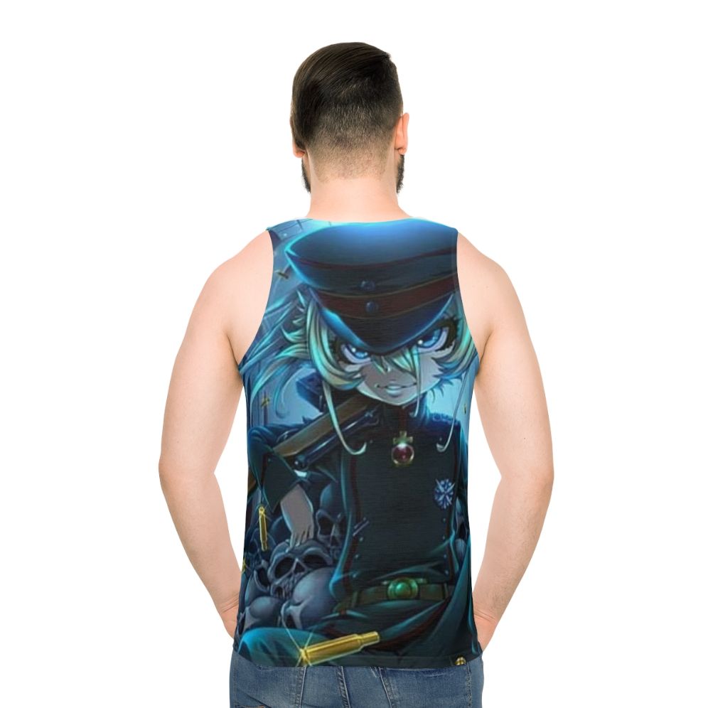 Tanya Von Degurechaff Anime Unisex Tank Top - men back