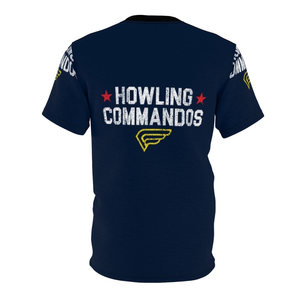 A high-quality graphic tee featuring Howling Commandos-inspired artwork, perfect for comic and superhero fans. - Back