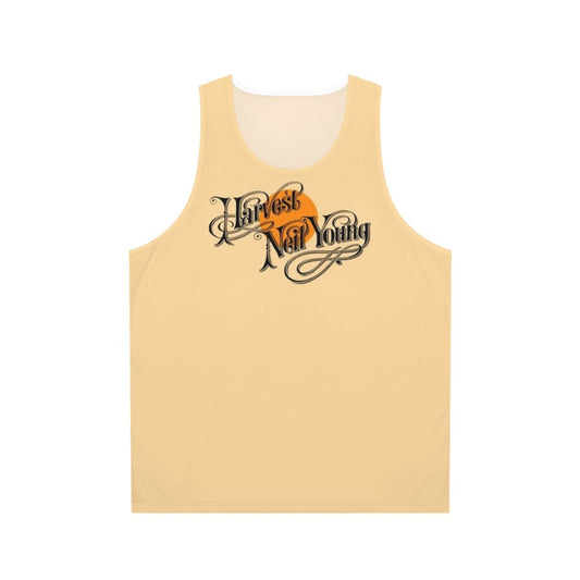 Retro unisex tank top with vintage band graphic