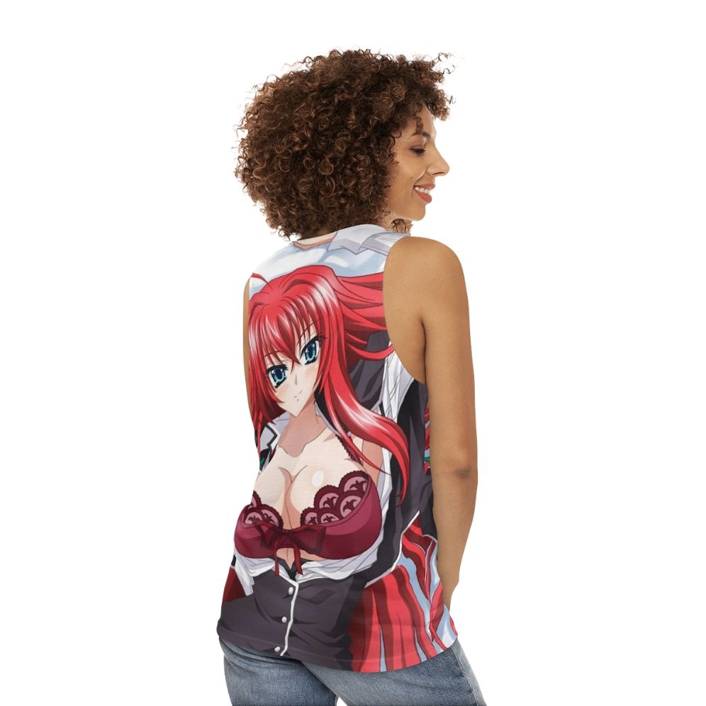 Rias Gremory Anime Unisex Tank Top - women back