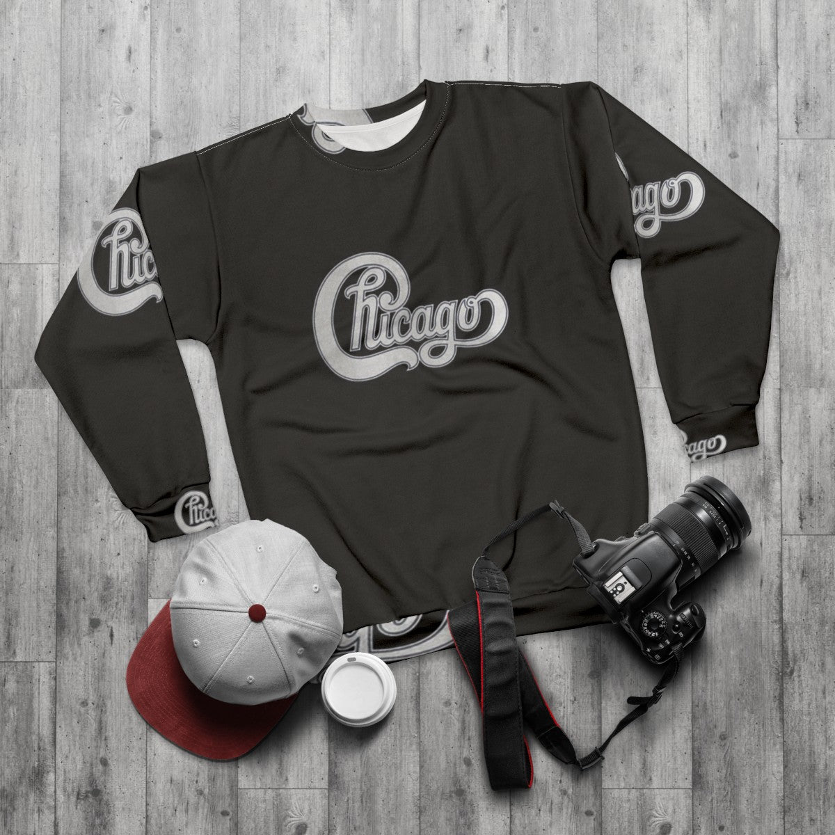 Vintage Chicago Band Music Sweatshirt - flat lay