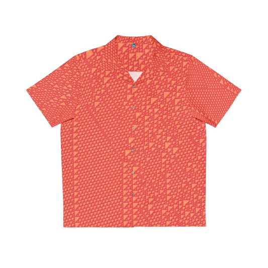 Rule 110 mathematical Hawaiian shirt with cellular automata design