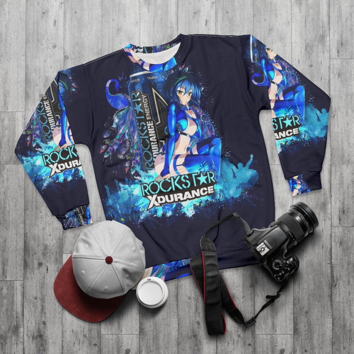 Highschool DxD Xenovia Quarta Anime Sweatshirt - flat lay