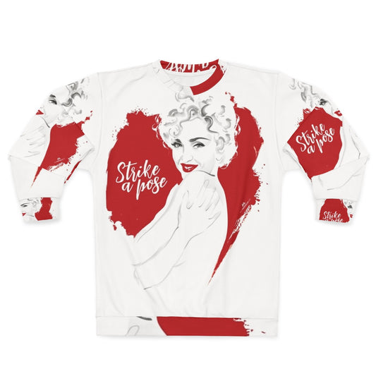 Sweatshirt featuring the iconic 'Strike a Pose' design