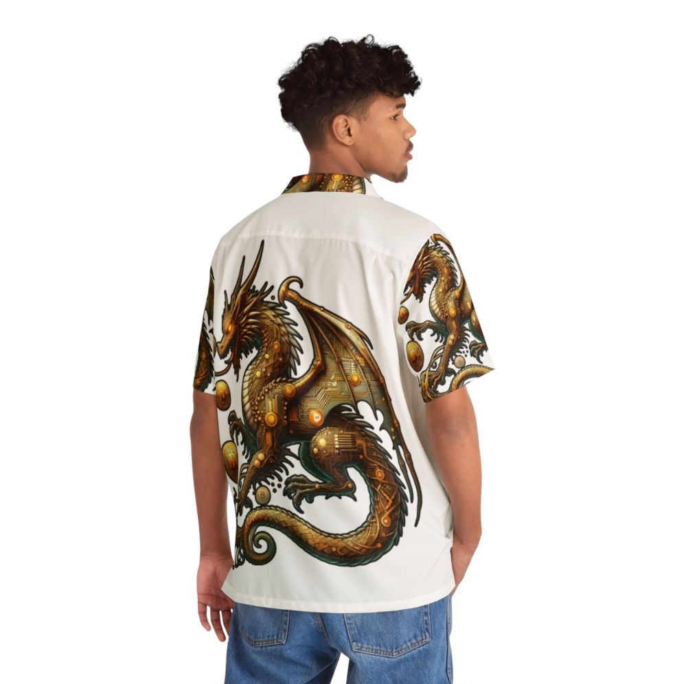 Bitcoin Dragon Hawaiian Shirt - People Back