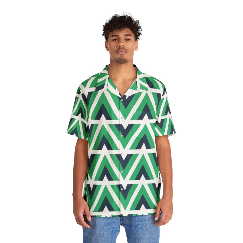 Vue JS Pattern Hawaiian Shirt - People Front