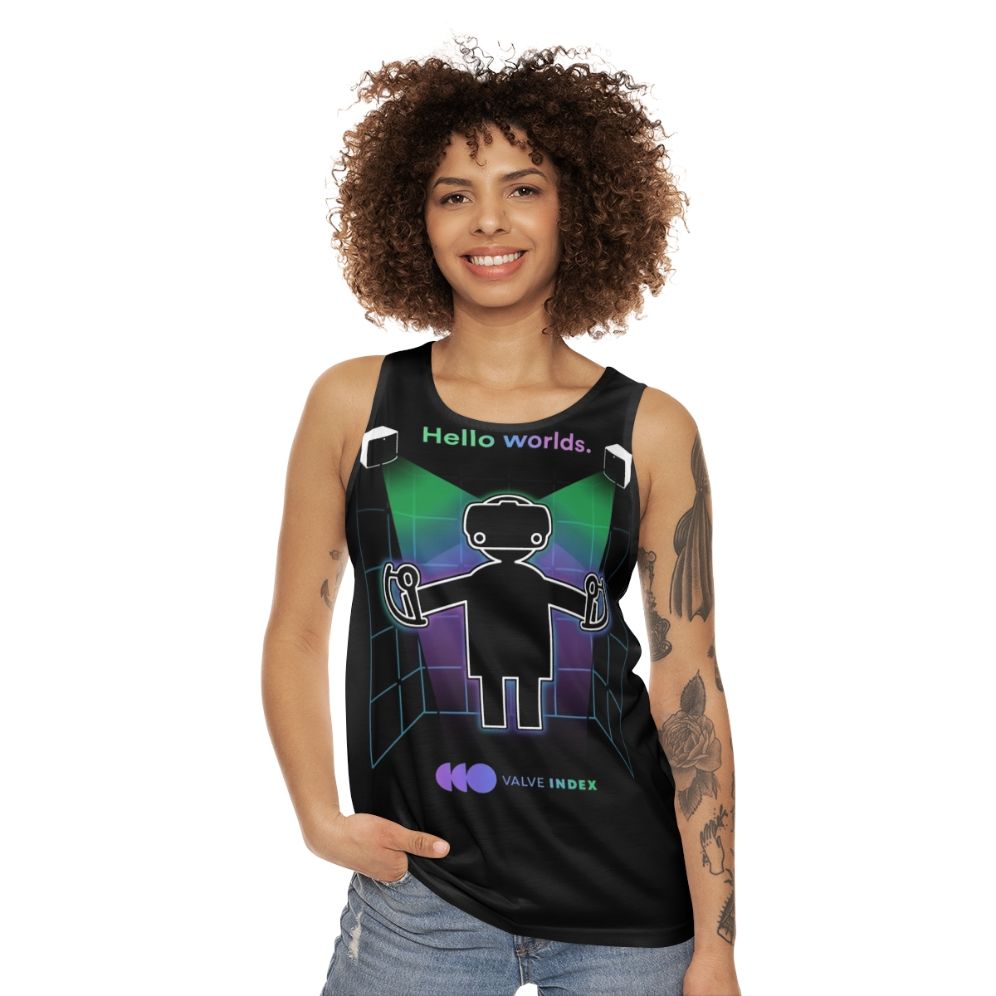 Valve Index VR Headset Unisex Tank Top - women