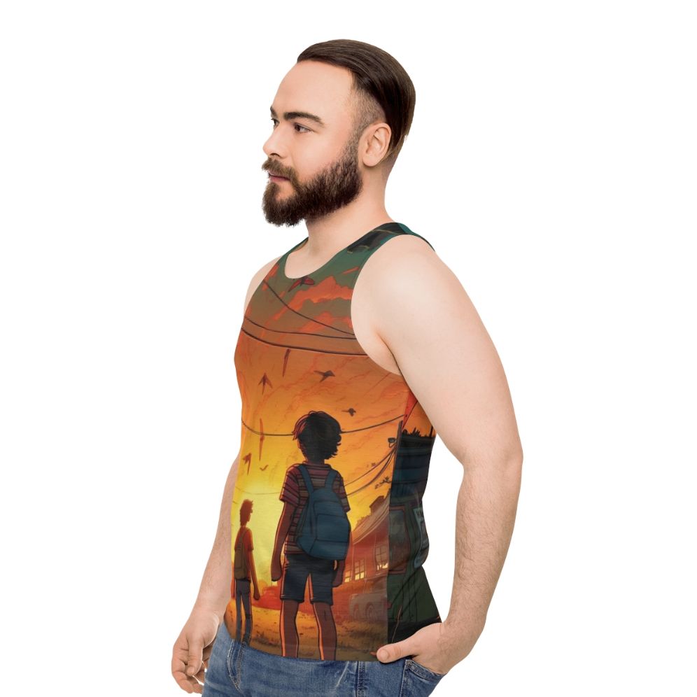 Unisex 'Two Kids in Hawkins' Stranger Things Inspired Tank Top - men side