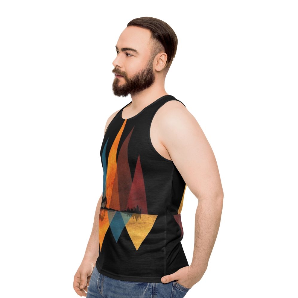 Nature Guitar Unisex Tank Top - men side