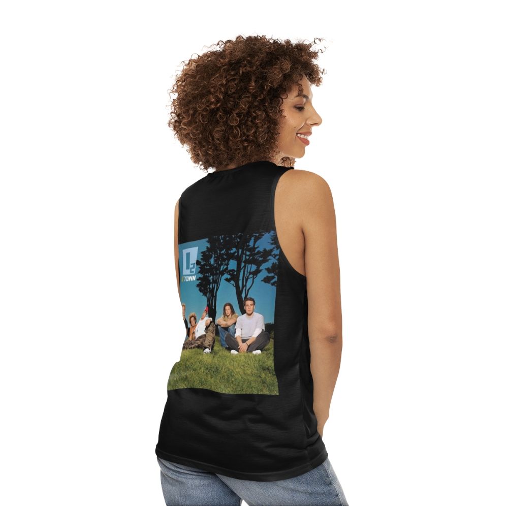 O2 O Town Unisex Music Fan Tank Top - women back