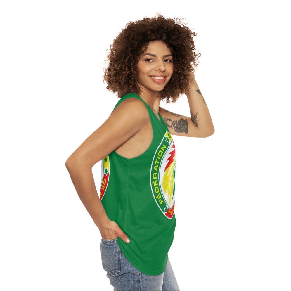 Senegalese Football Team Unisex Tank Top - women side