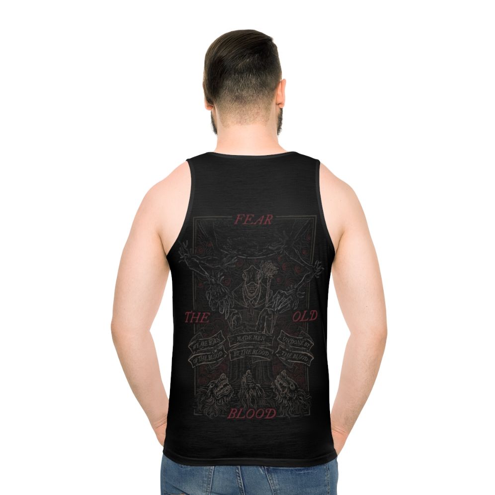 Vintage "The Old Blood" Unisex Tank Top - men back