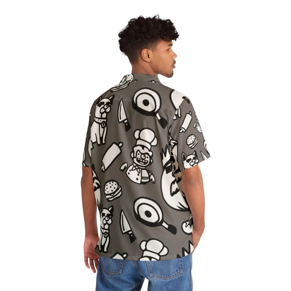 Overcooked Themed Hawaiian Shirt - People Back