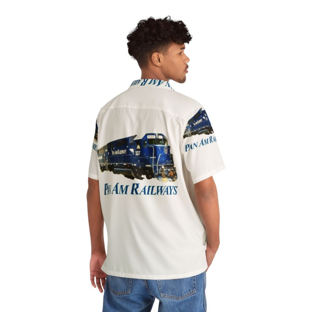 Pan Am Railway Train Conductor Hawaiian Shirt - People Back