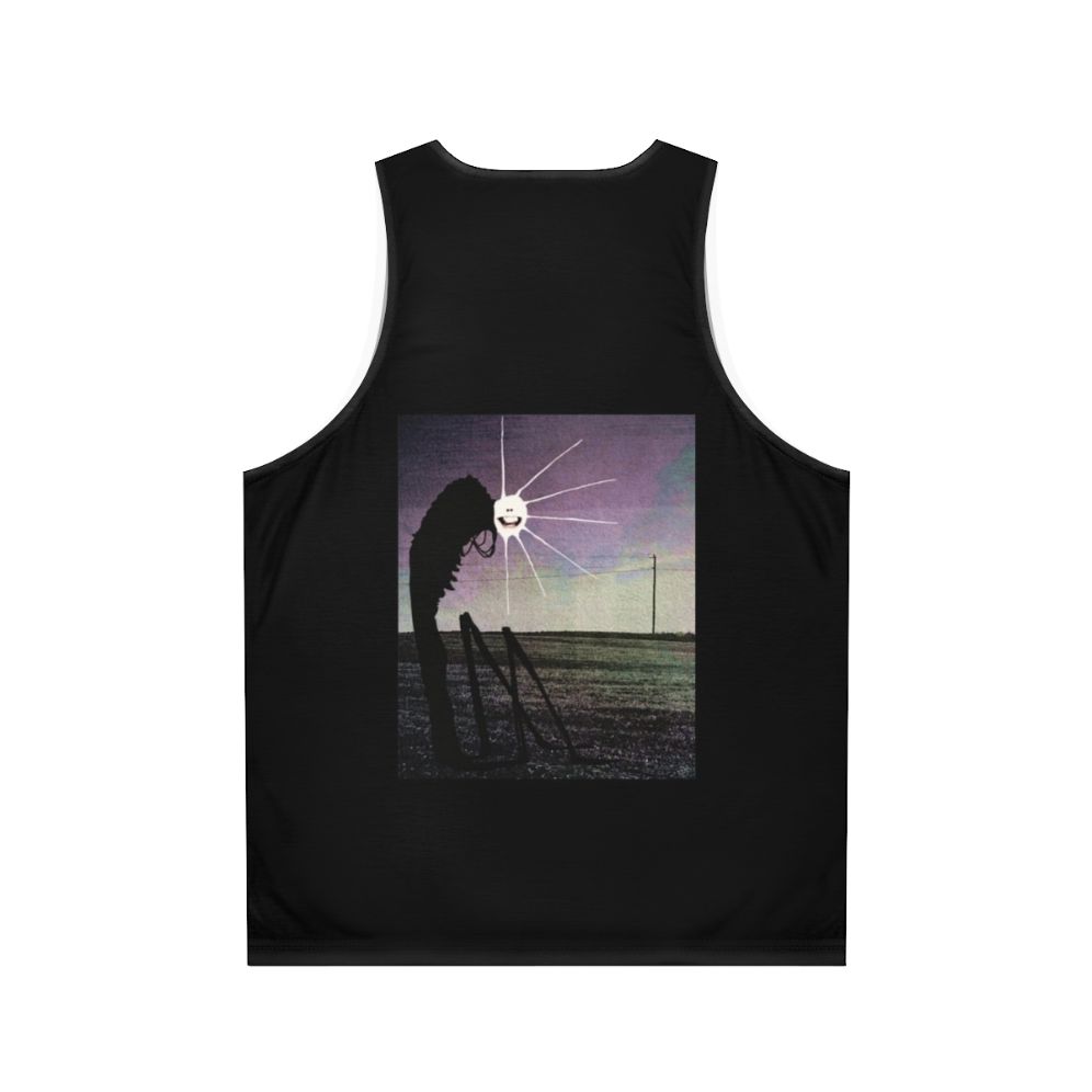 Unisex tank top with highway design graphic - Back