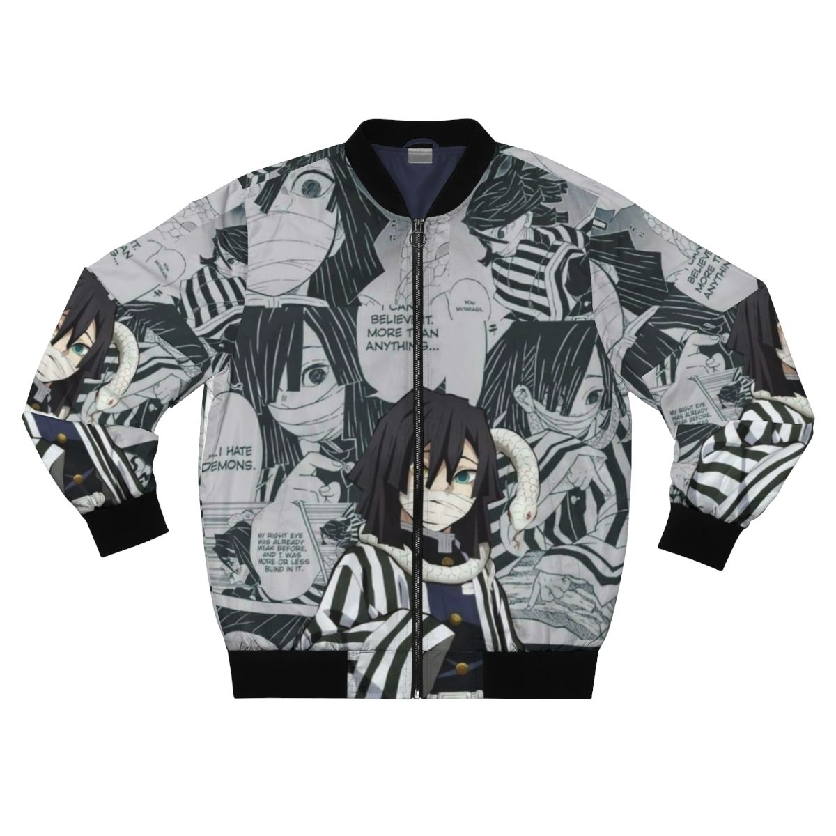 Obanai Iguro Demon Slayer Anime Bomber Jacket