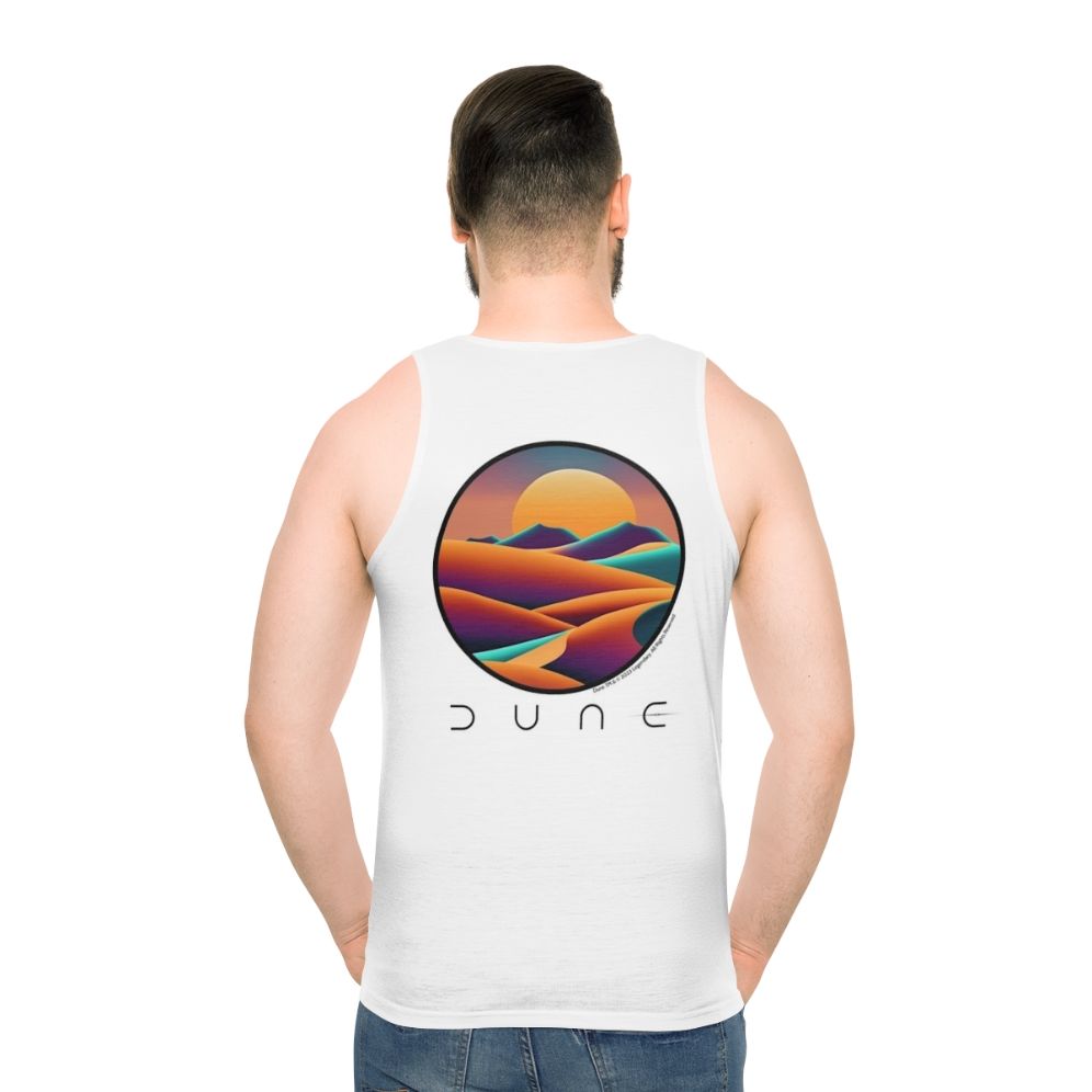 Dune Landscape Unisex Tank Top - men back