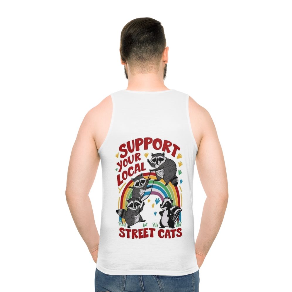 Street Cats Unisex Retro Tank Top - men back